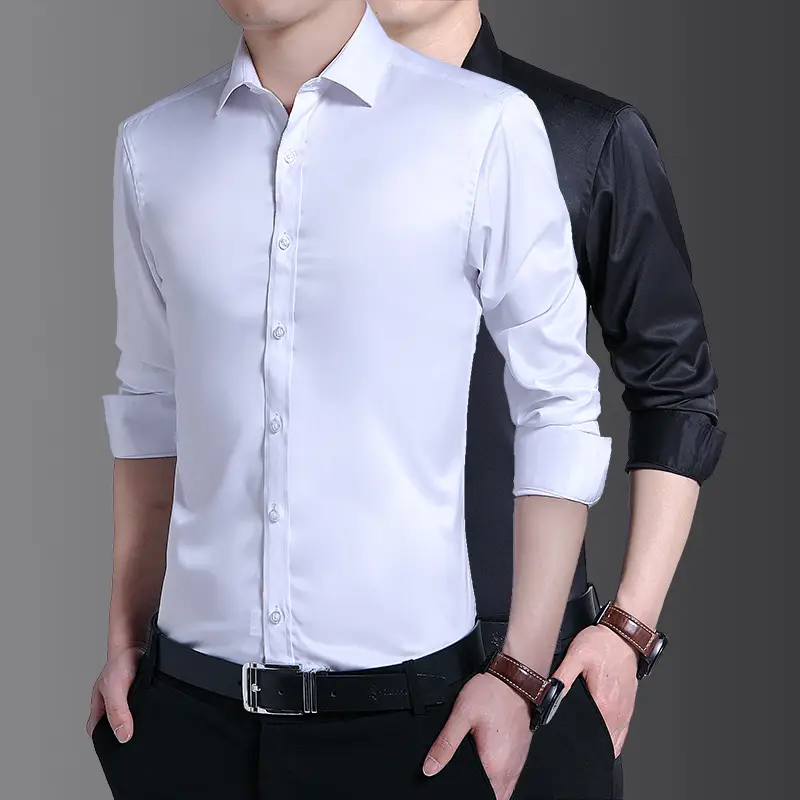 Men's Light Blue Slim Fitting Button Shirt - Image 13