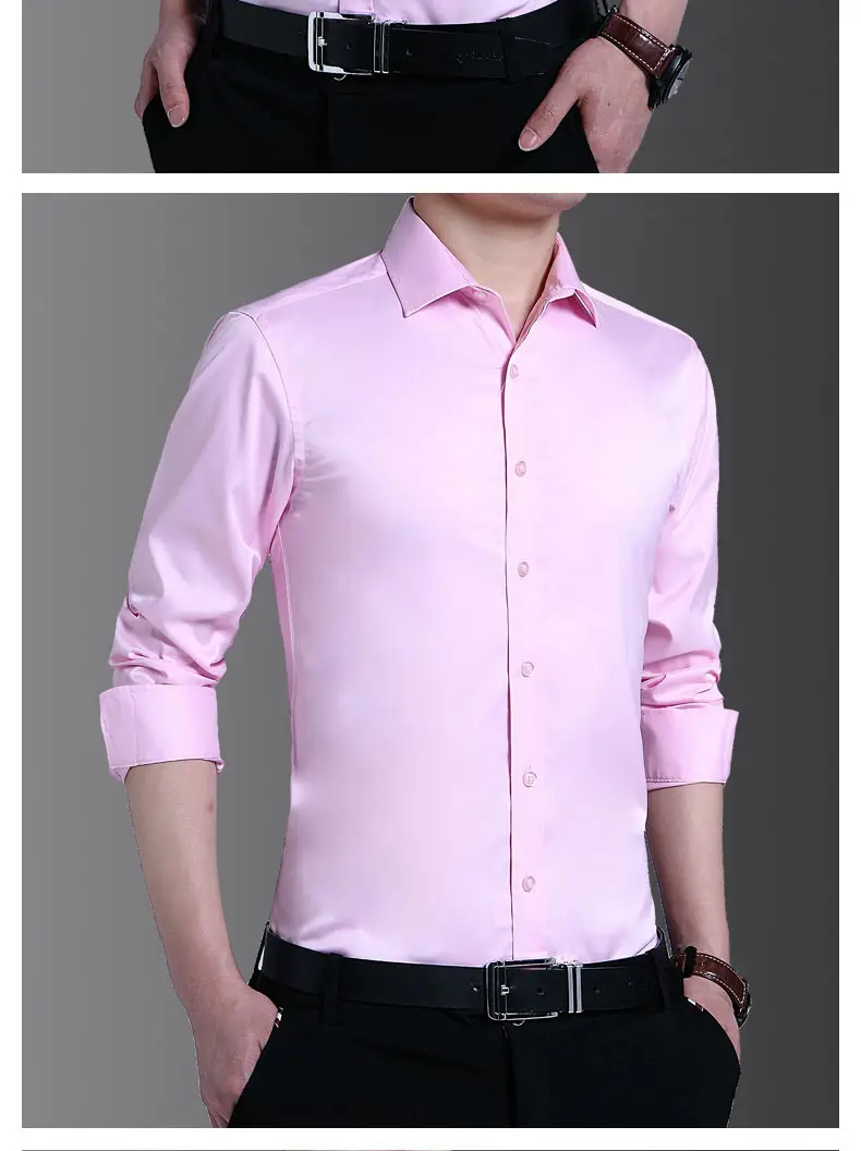 Men's Light Blue Slim Fitting Button Shirt — feature 12
