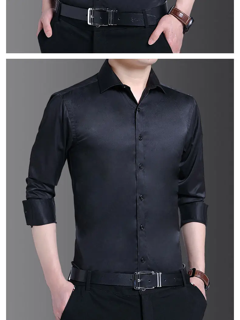 Men's Light Blue Slim Fitting Button Shirt — feature 15
