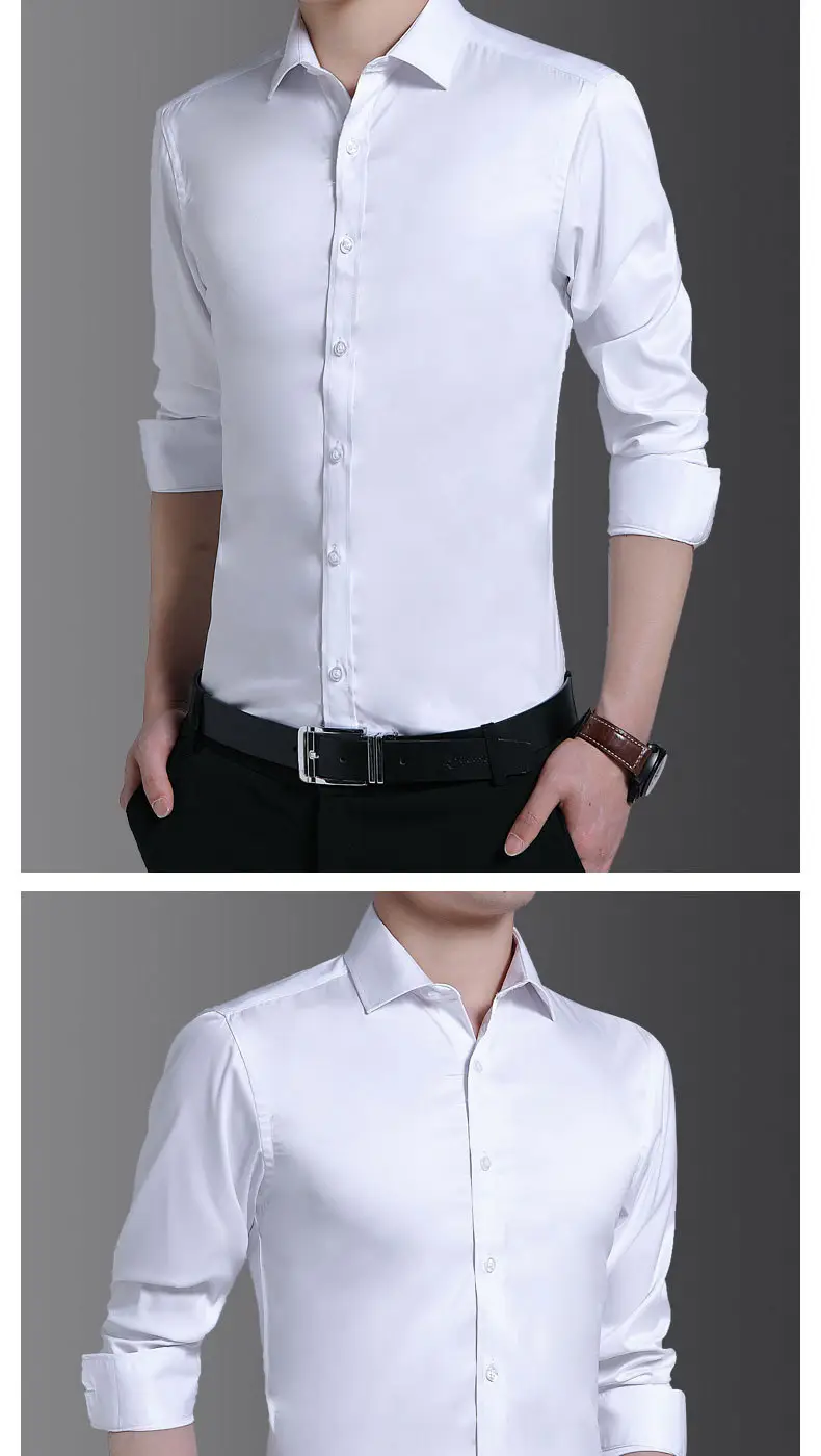 Men's Light Blue Slim Fitting Button Shirt — feature 9