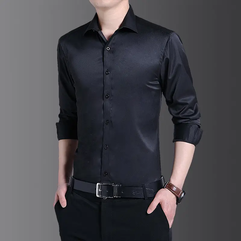Men's Light Blue Slim Fitting Button Shirt - Image 2