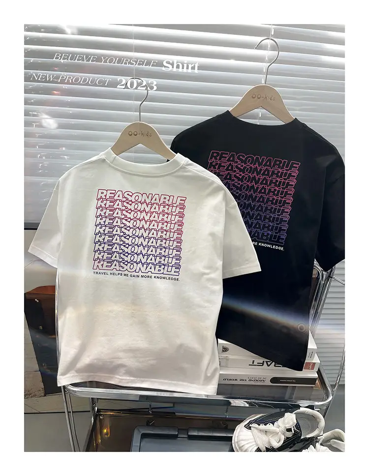 Kids Cotton T-Shirt Set Summer 2024 Korean Style — feature 7