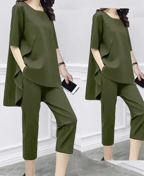 Black Loose Slimming Women's 2-Piece Suit Spring Summer — feature 5