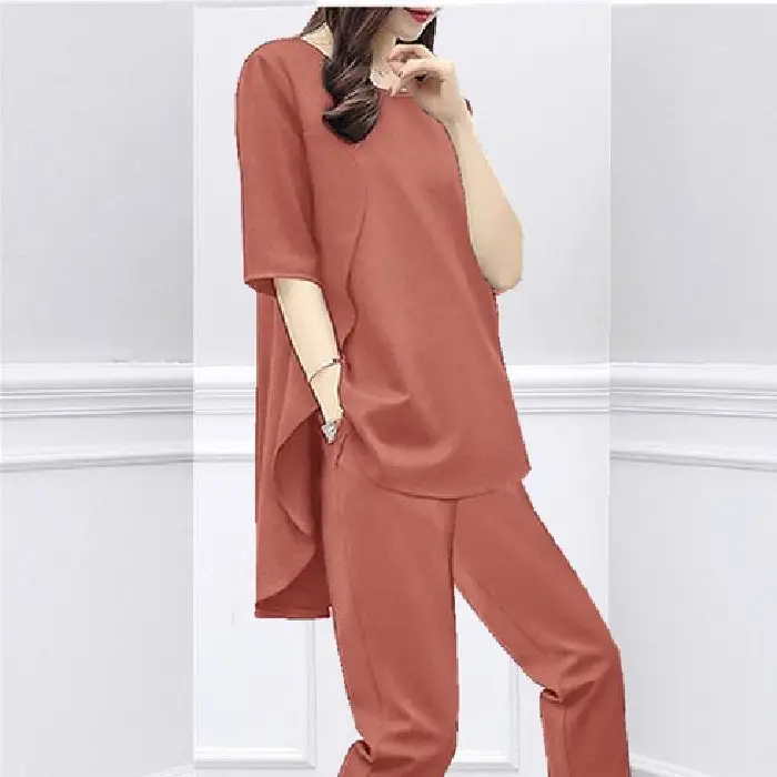 Black Loose Slimming Women's 2-Piece Suit Spring Summer - Image 2
