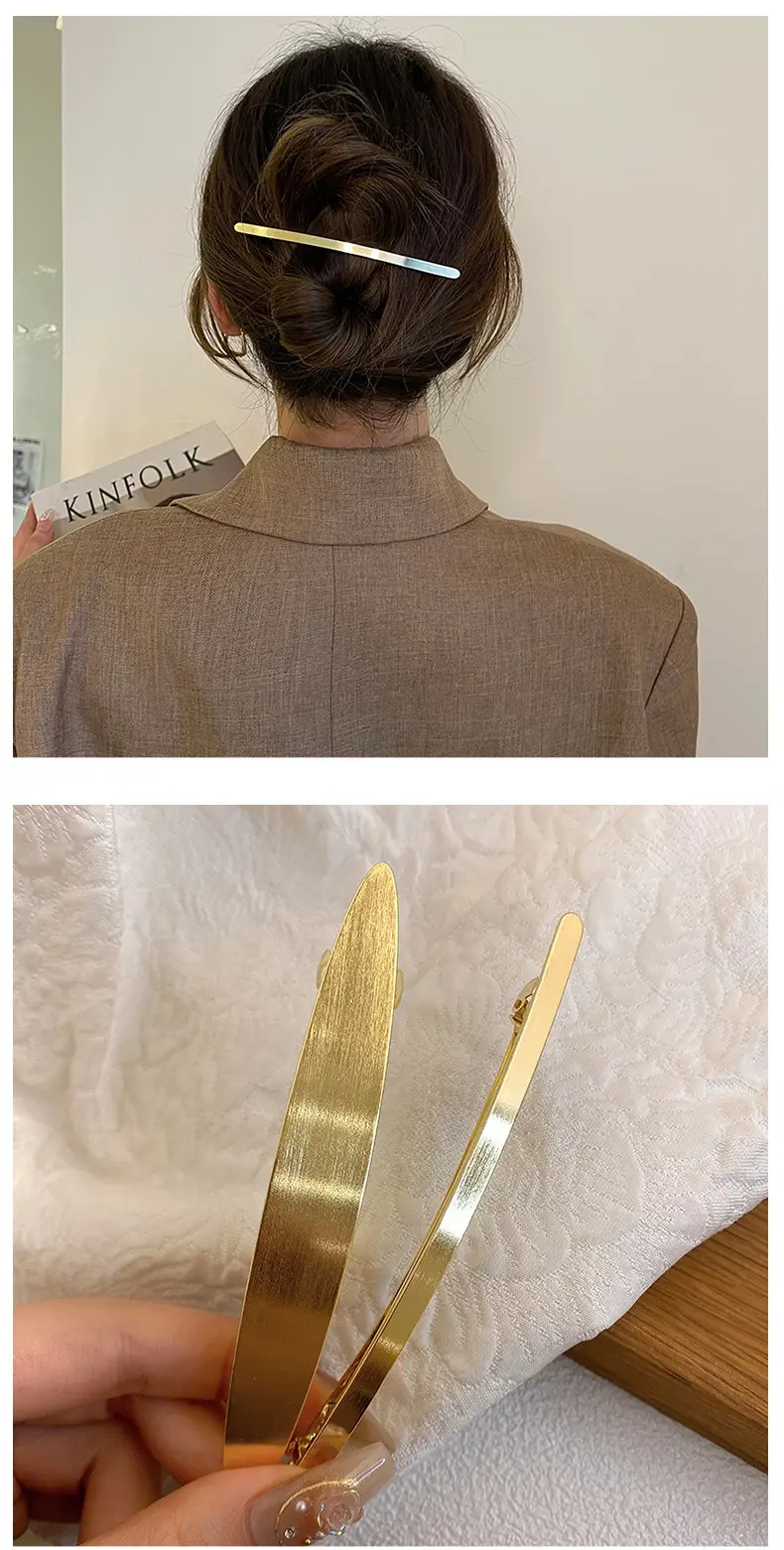 Women's Back Hairpin Cold Style Clip 2024 Alloy — feature 3