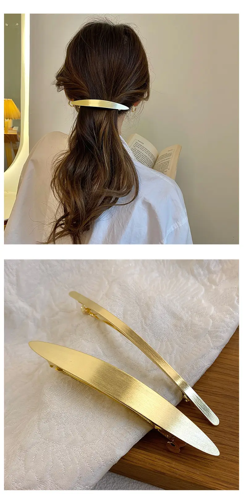 Women's Back Hairpin Cold Style Clip 2024 Alloy — feature 4