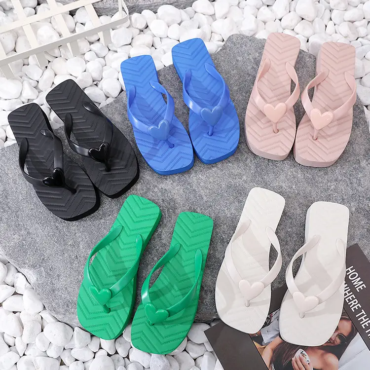 Blue Square Flip Flops Summer Casual Wear β feature 3