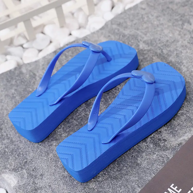 Blue Square Flip Flops Summer Casual Wear β feature 8