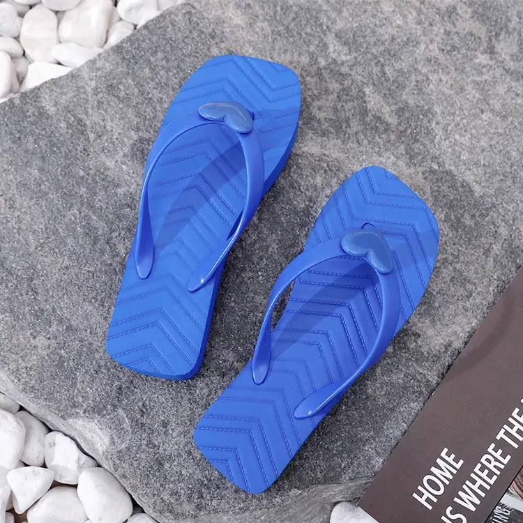 Blue Square Flip Flops Summer Casual Wear β feature 9