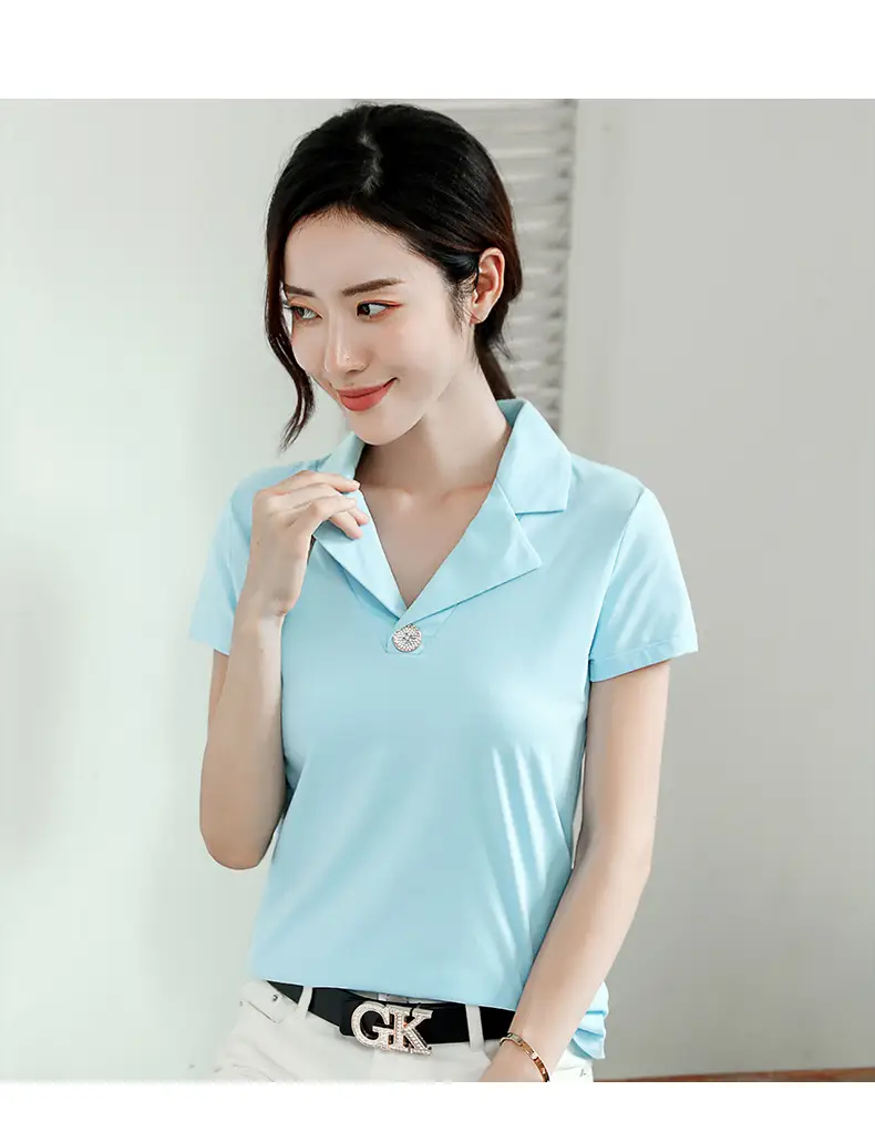 2025 Summer Women White Slim Fit Collar T-shirt Dress — feature 22