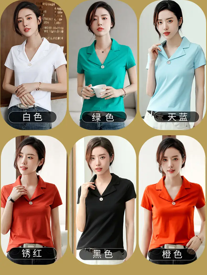 2025 Summer Women White Slim Fit Collar T-shirt Dress — feature 9