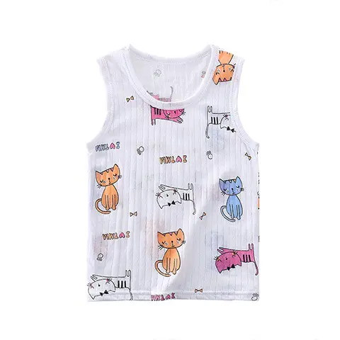Children's Sleeveless Cotton Vest for Boys Girls Baby Size - Image 10