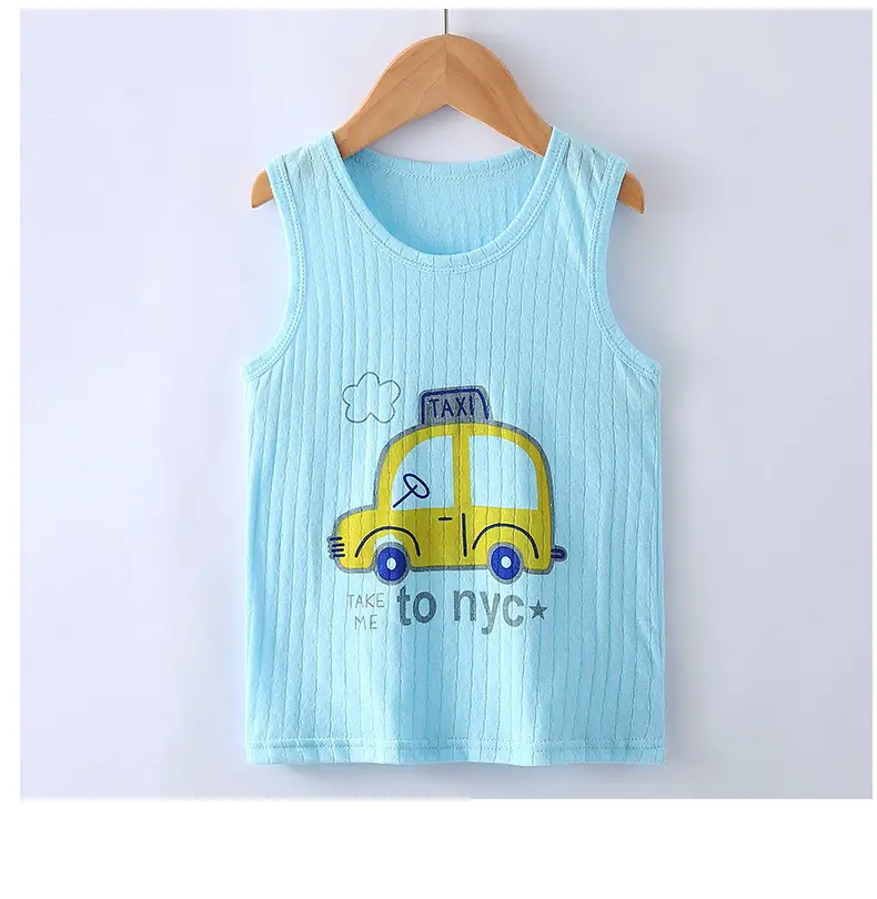 Children's Sleeveless Cotton Vest for Boys Girls Baby Size — feature 26