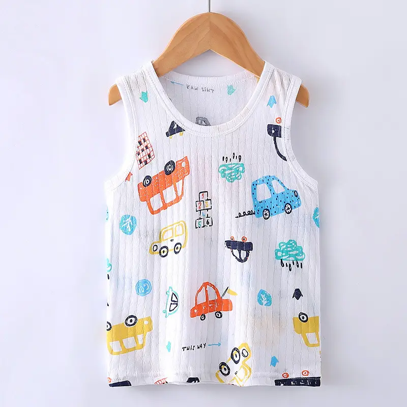 Children's Sleeveless Cotton Vest for Boys Girls Baby Size - Image 5