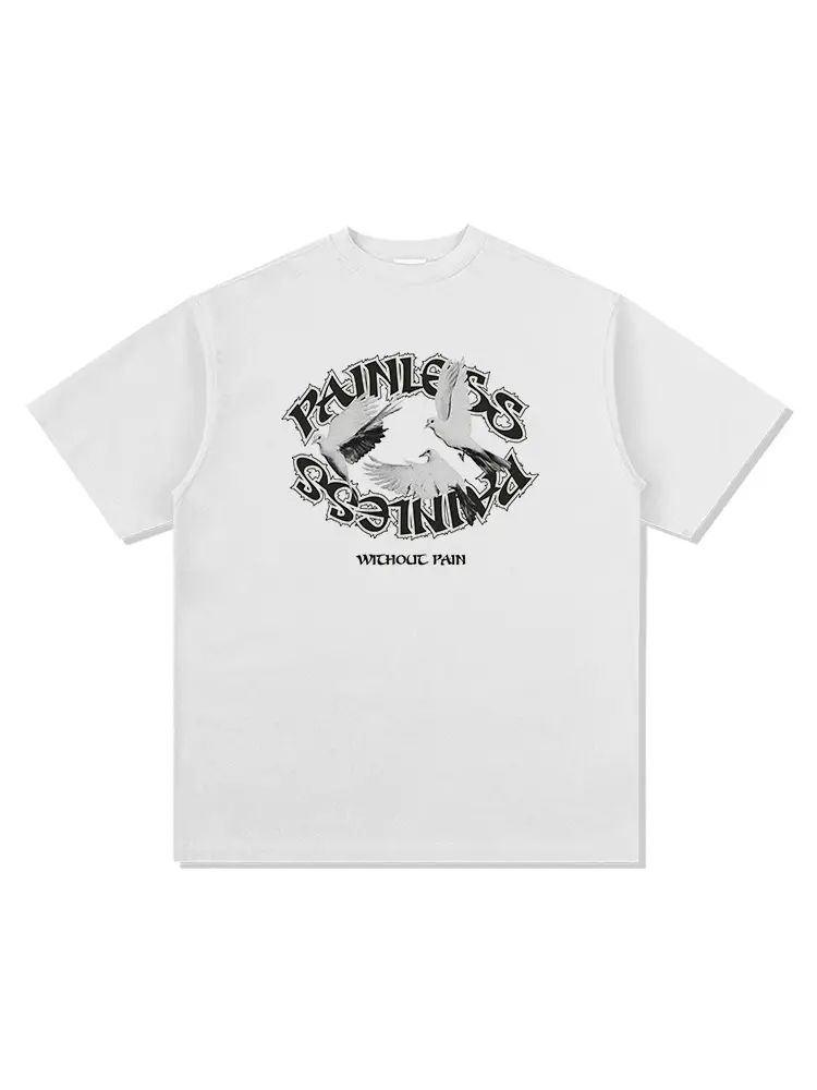2023 Men's Short Sleeve T-Shirt White Graphic Print - Image 8