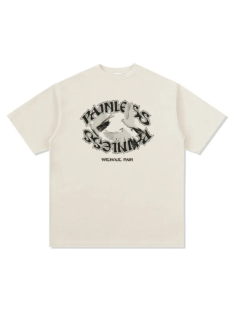 2023 Men's Short Sleeve T-Shirt White Graphic Print - Image 9