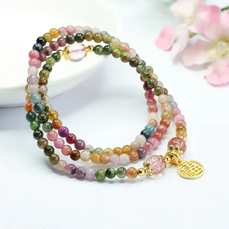 Multi-Layer Strawberry Crystal Bracelet for Women — feature 9