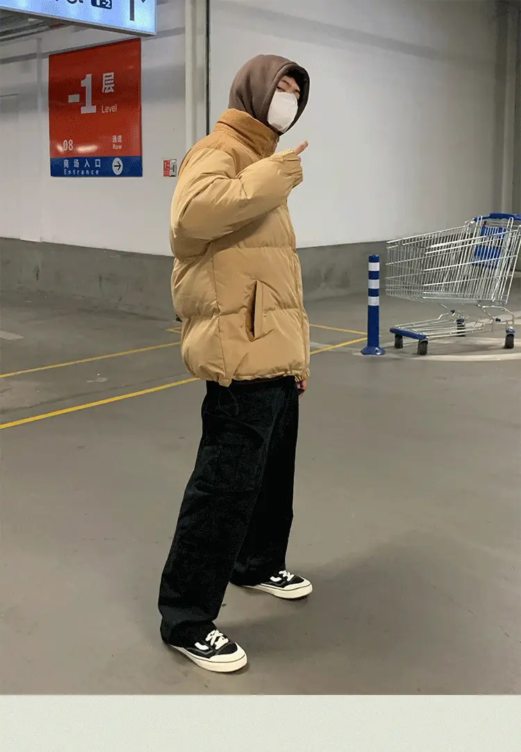 Men's Crane Pants Solid Color Winter Loose Trendy Casual Pants — feature 27