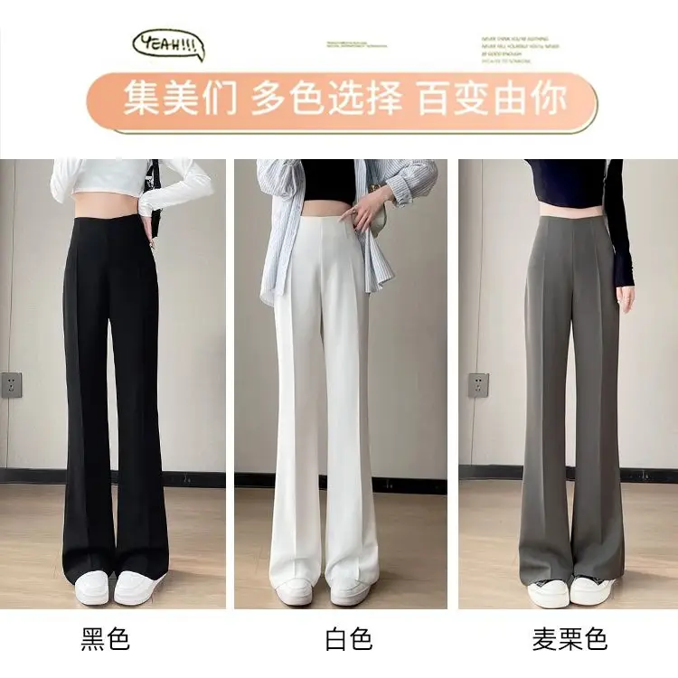 Wide Leg Pants Women Spring Summer Loose Slimming High Waist — feature 10