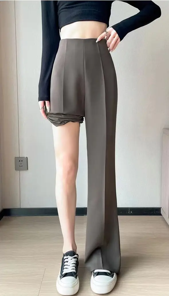 Wide Leg Pants Women Spring Summer Loose Slimming High Waist — feature 14