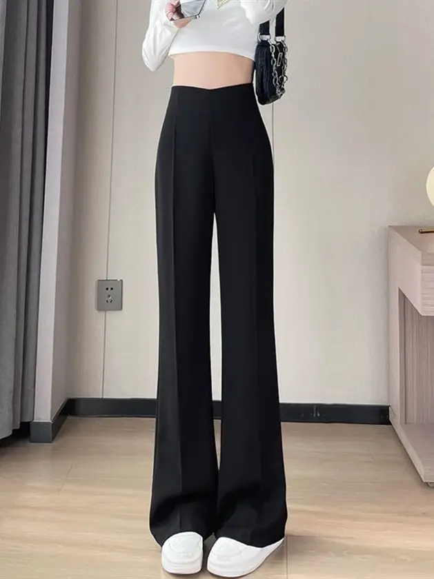 Wide Leg Pants Women Spring Summer Loose Slimming High Waist — feature 17