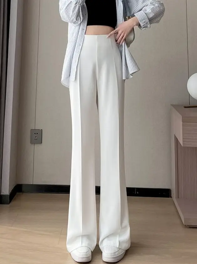 Wide Leg Pants Women Spring Summer Loose Slimming High Waist — feature 19