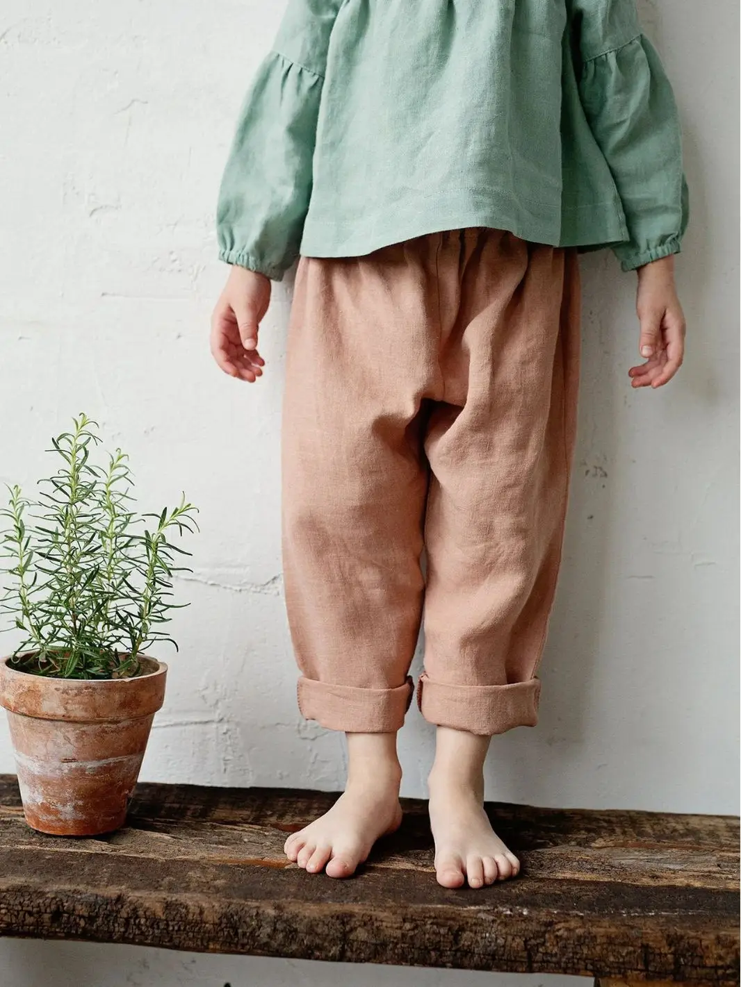 Korean Style Girls Linen Loose Pants Spring Summer - Image 9