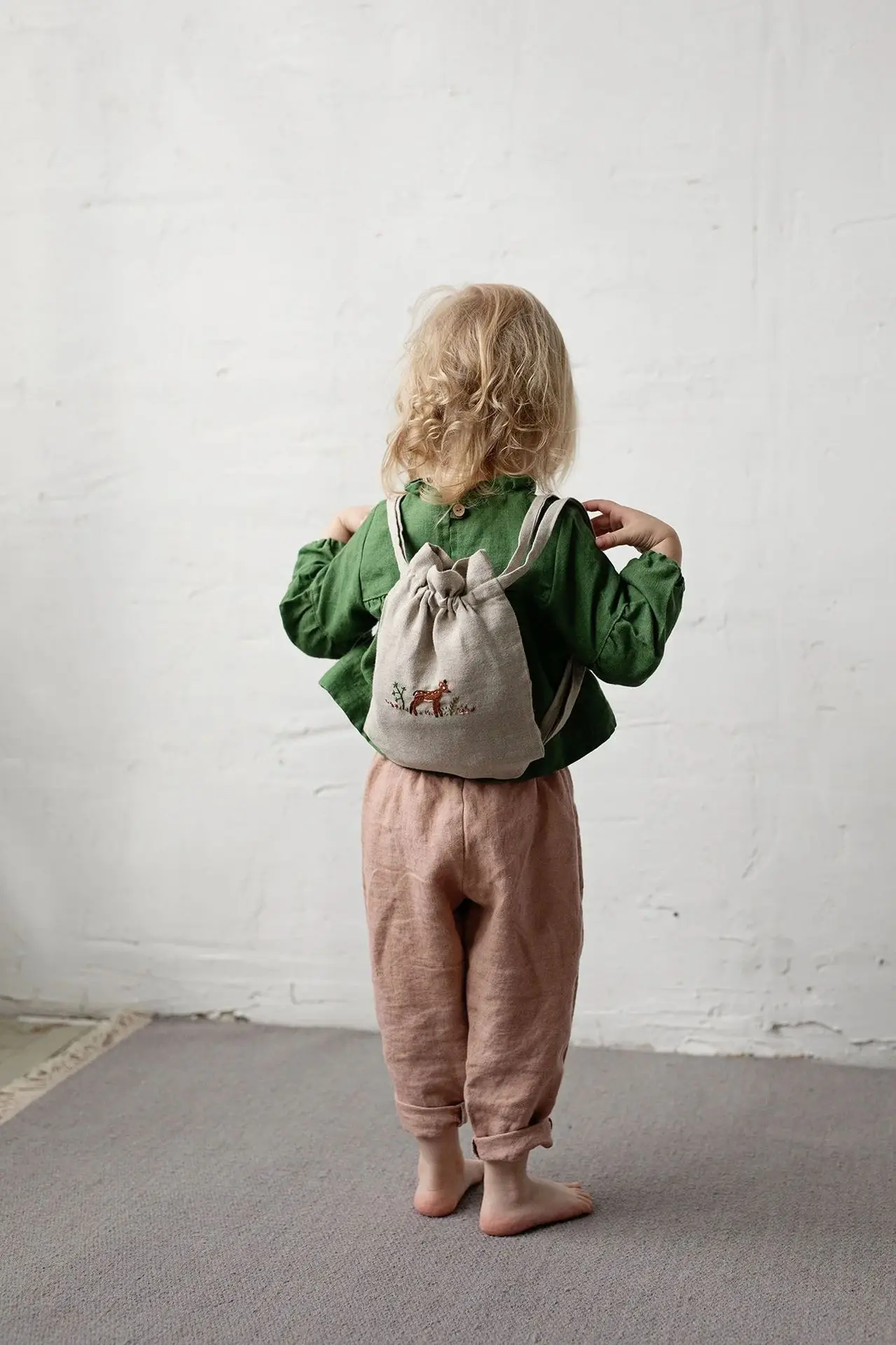 Korean Style Girls Linen Loose Pants Spring Summer — feature 26