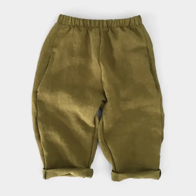 Korean Style Girls Linen Loose Pants Spring Summer - Image 5