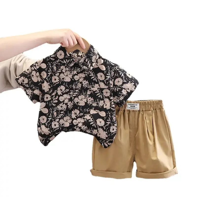 2023 Summer Korean Style Printed T-Shirt Set for Boys Girls - Image 6
