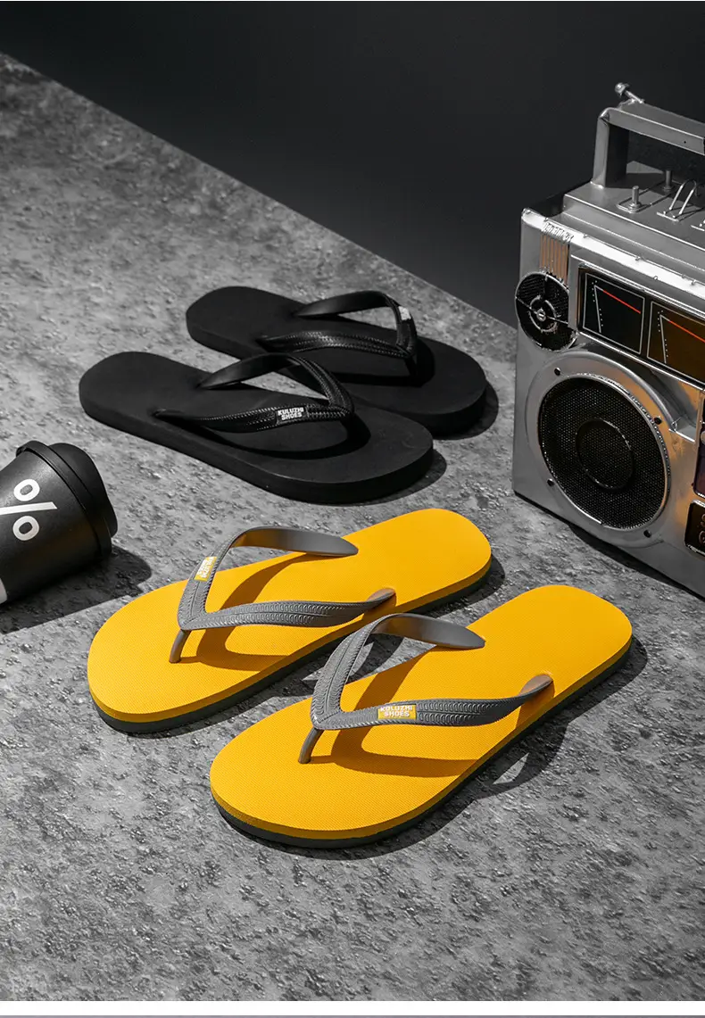 Men's Green Clip Flip Flops Summer Casual Sandals — feature 17