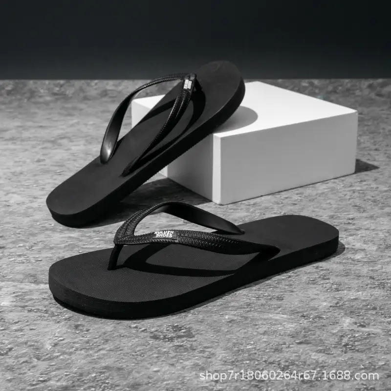 Men's Green Clip Flip Flops Summer Casual Sandals