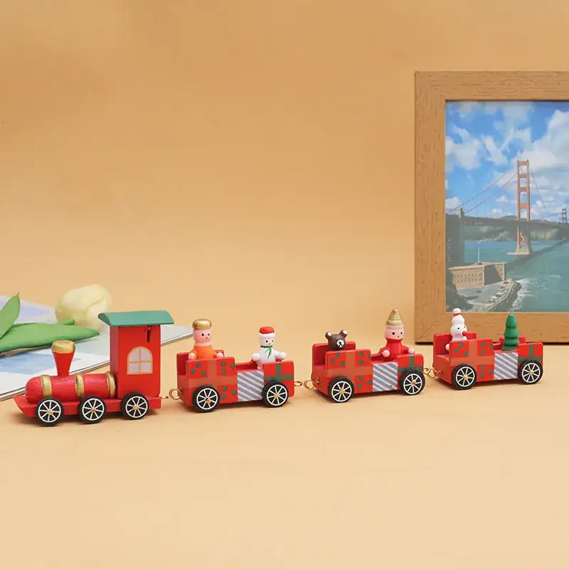 Wooden Cross-Country Train Decor for Kids Window — feature 3
