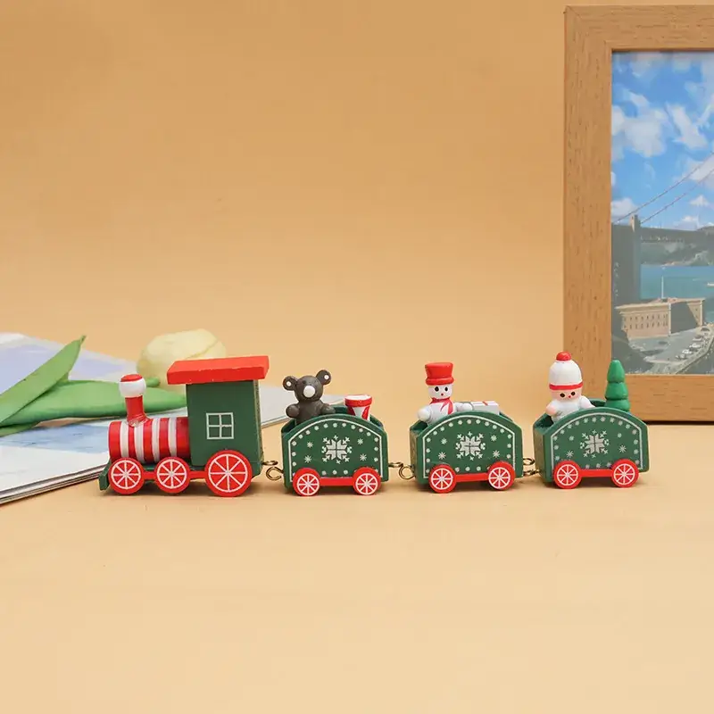 Wooden Cross-Country Train Decor for Kids Window - Image 12