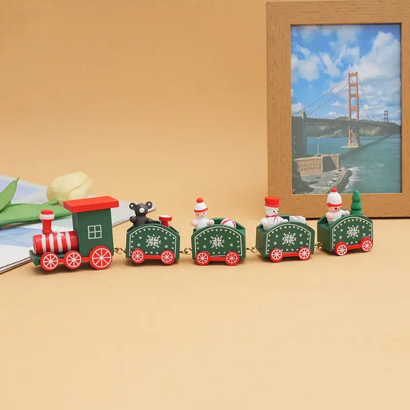 Wooden Cross-Country Train Decor for Kids Window - Image 15