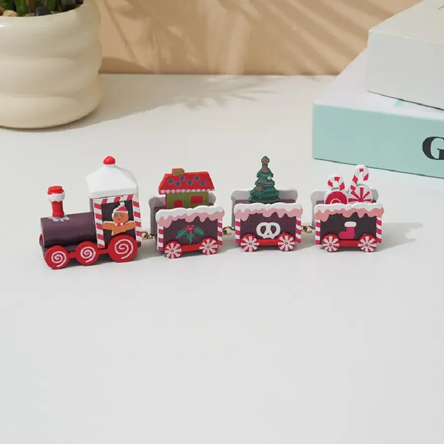 Wooden Cross-Country Train Decor for Kids Window - Image 5