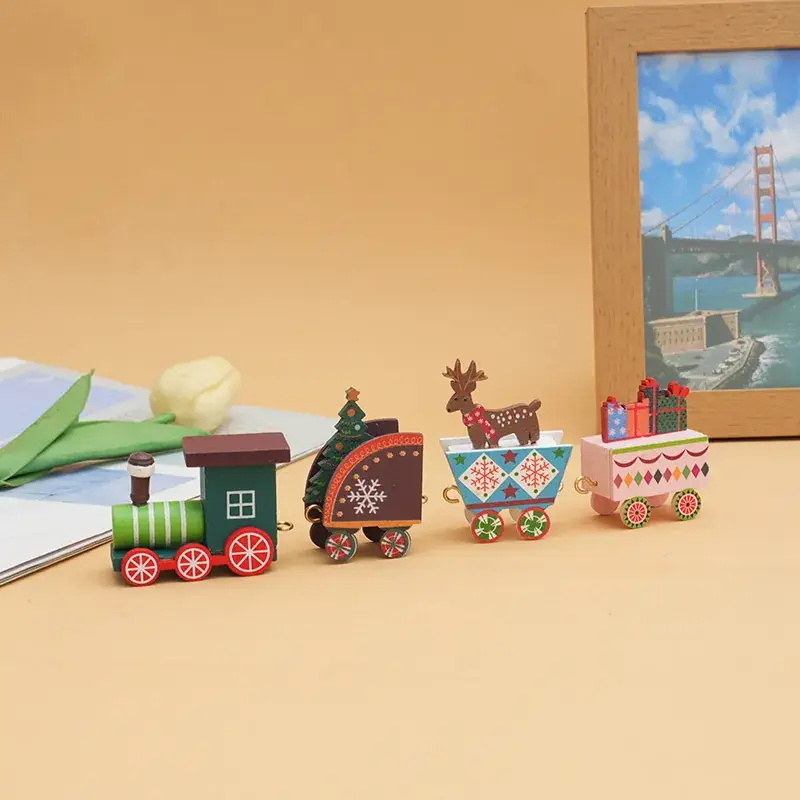 Wooden Cross-Country Train Decor for Kids Window - Image 7