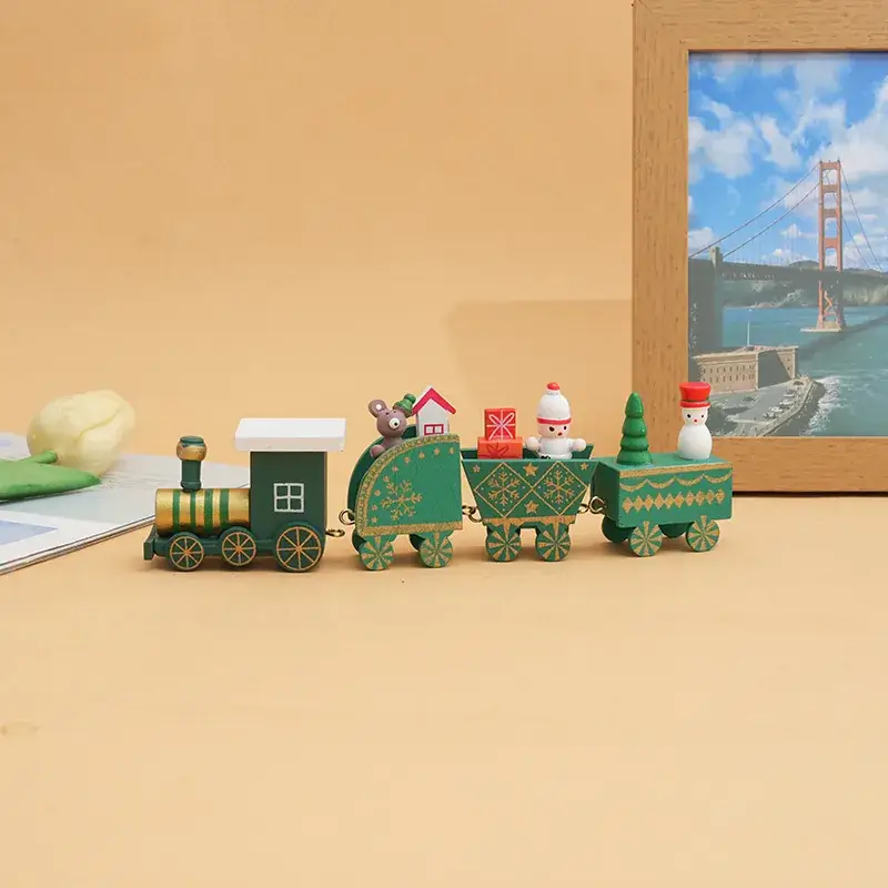 Wooden Cross-Country Train Decor for Kids Window - Image 9