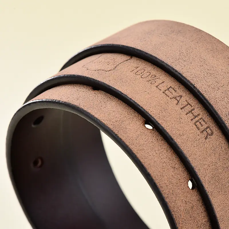 Black Round Buckle Leather Belt for Women - Image 14