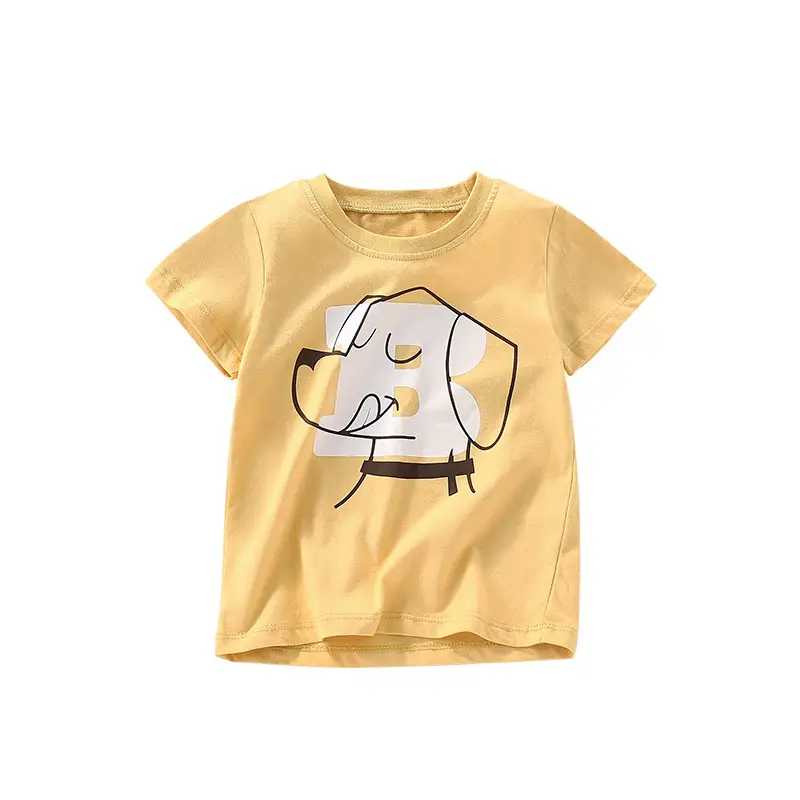 Summer Cotton T-Shirt for Boys Loose Casual All-Matching