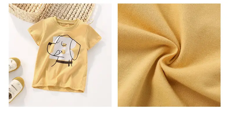 Summer Cotton T-Shirt for Boys Loose Casual All-Matching — feature 42