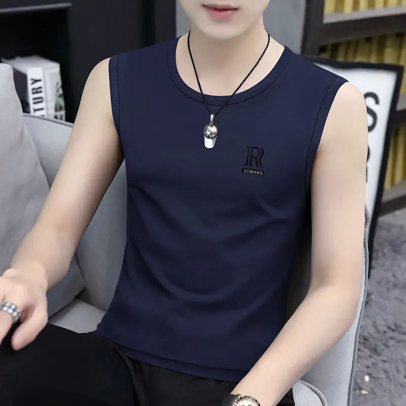 Men's Ice Silk Wide Shoulder Waistcoat Vest XL - Image 3