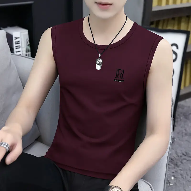 Men's Ice Silk Wide Shoulder Waistcoat Vest XL - Image 4