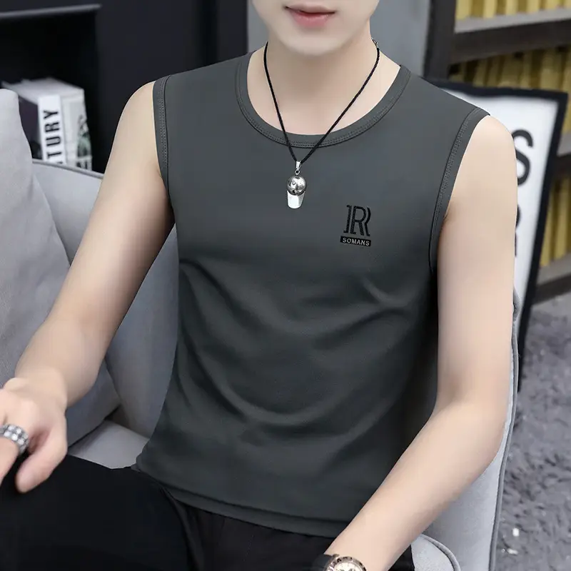 Men's Ice Silk Wide Shoulder Waistcoat Vest XL - Image 5