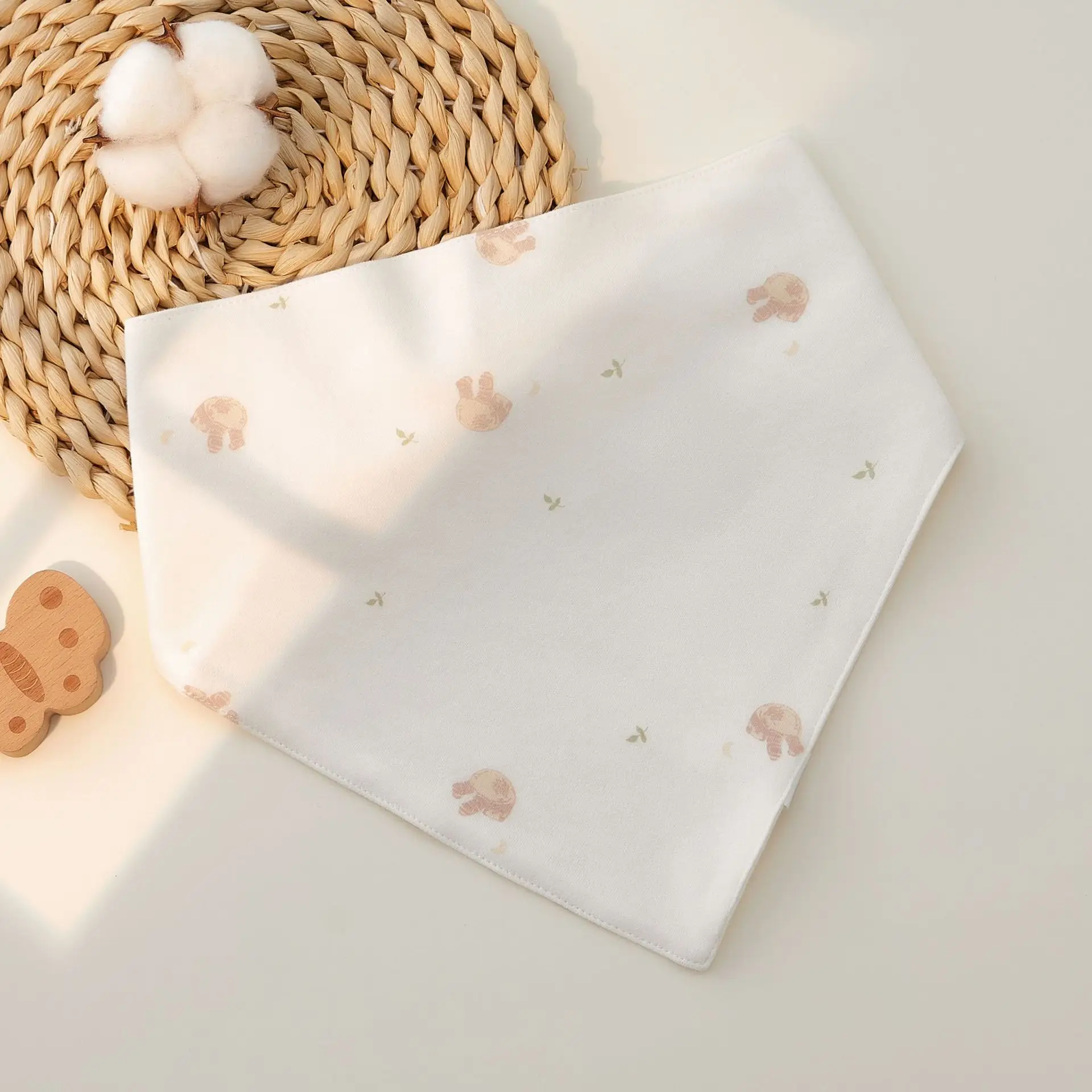 Newborn Cotton Triangle Towel Baby Scarf Gauze Small Bib