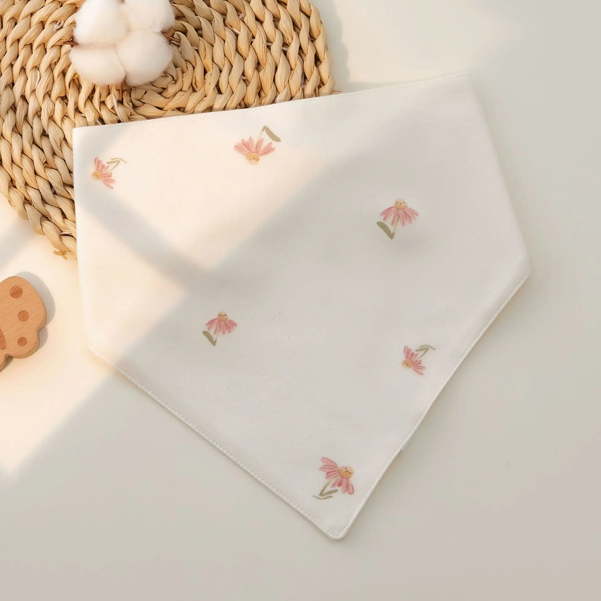 Newborn Cotton Triangle Towel Baby Scarf Gauze Small Bib