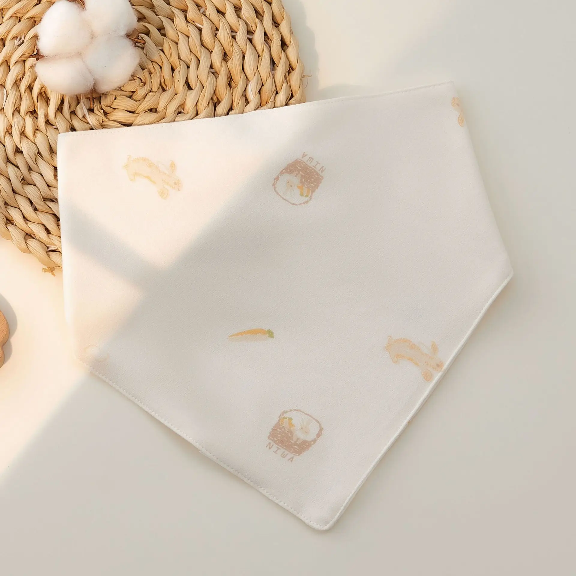 Newborn Cotton Triangle Towel Baby Scarf Gauze Small Bib