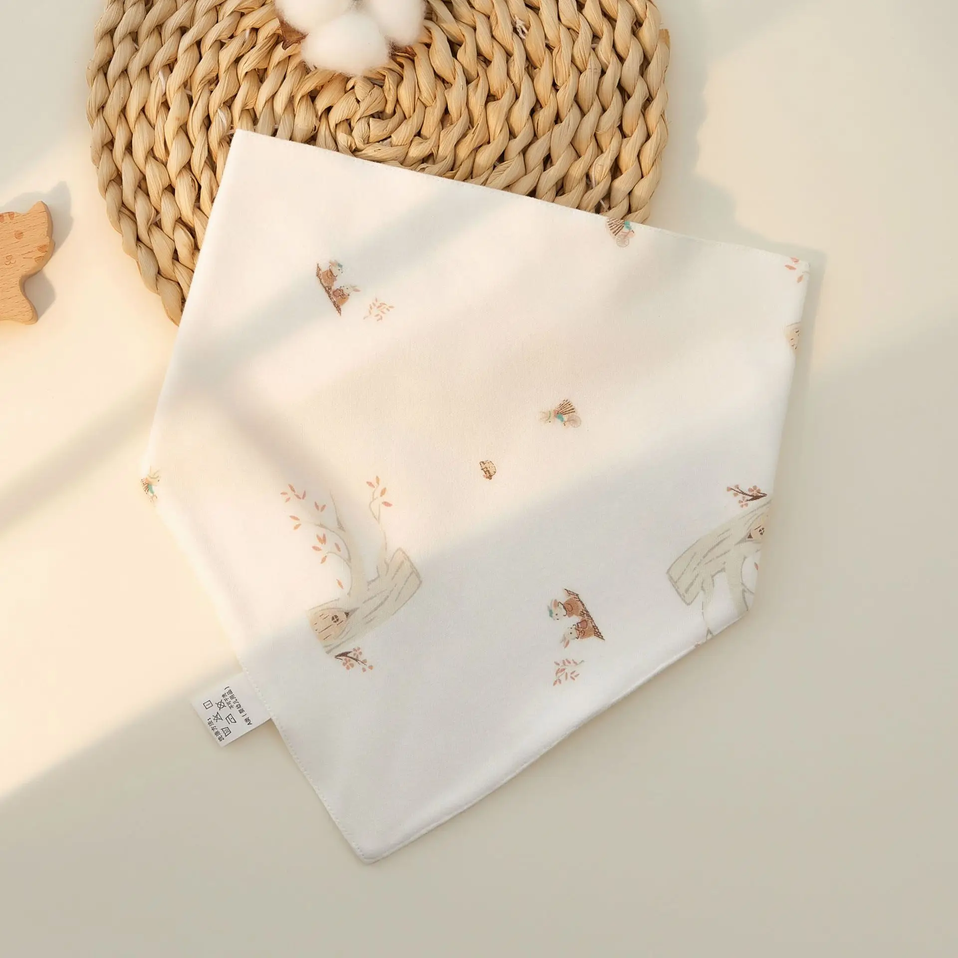 Newborn Cotton Triangle Towel Baby Scarf Gauze Small Bib