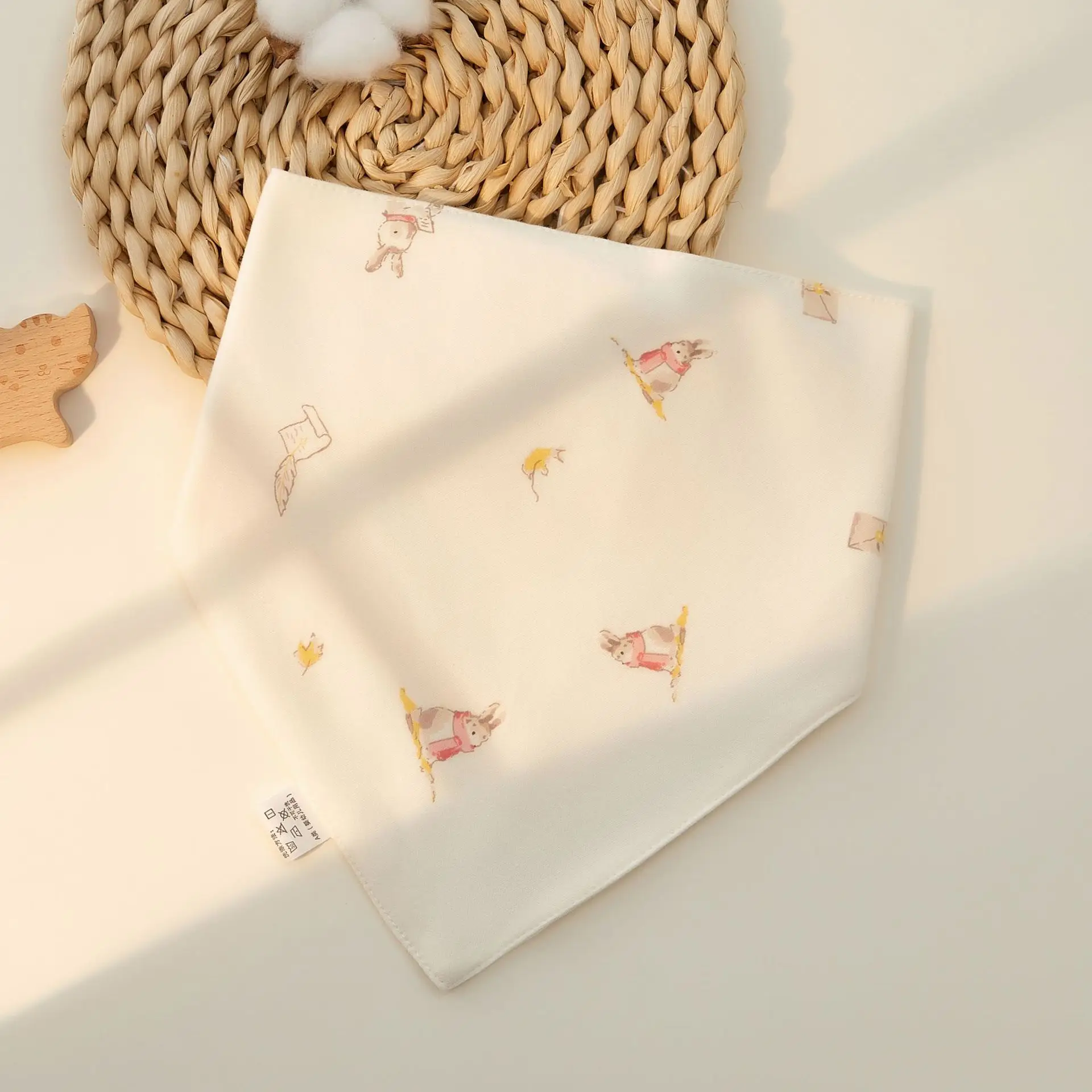 Newborn Cotton Triangle Towel Baby Scarf Gauze Small Bib