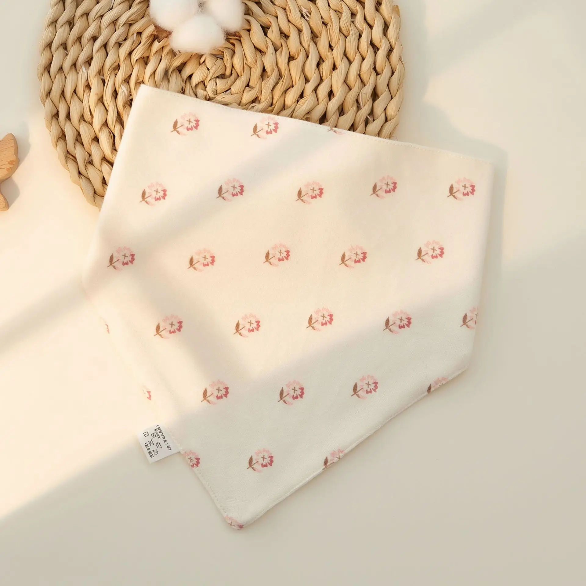 Newborn Cotton Triangle Towel Baby Scarf Gauze Small Bib